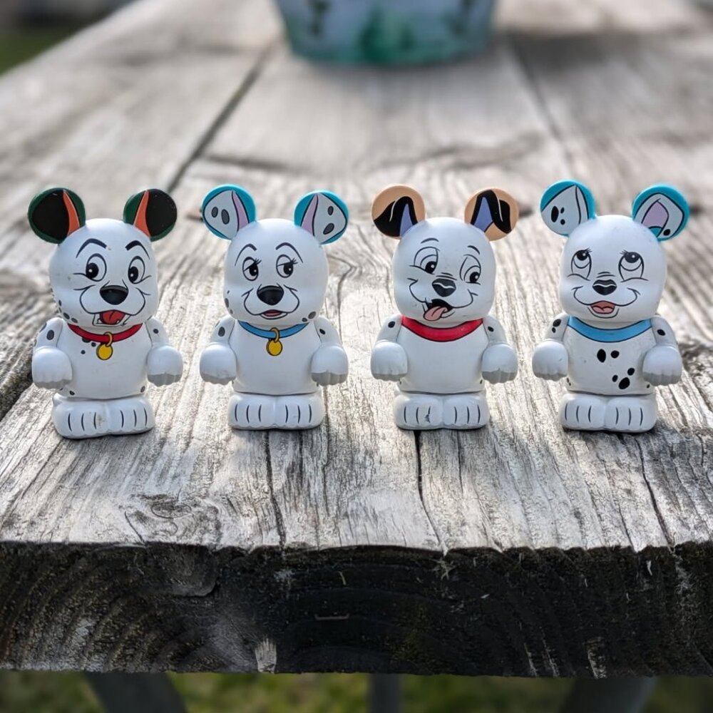 101 Dalmatians Vinylmation Action Figure Bundle of 4 Set